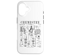 Carcasa para iPhone 16 Profesor de Química Estudiante Laboratorio de Ciencias Vintage