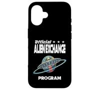 Carcasa para iPhone 16 Programa Oficial DE Intercambio DE Extranjeros Divertidos alienígenas Ciencia ficción