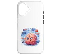 Carcasa para iPhone 16 Programador Divertido del Modo de depuración Cerebral