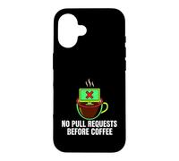 Carcasa para iPhone 16 Programmer No Pull Requests Before Coffee