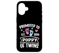 Carcasa para iPhone 16 Promocionado a Poppy of Twins EST 2026 Revelación de género del bebé
