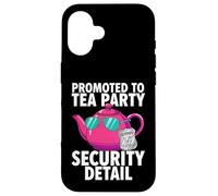 Carcasa para iPhone 16 Promoted To Tea Party Security Detail Funny Dad
