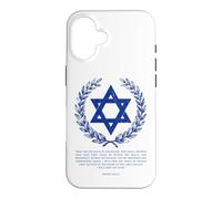 Carcasa para iPhone 16 Psalms 122:6-9 Elegant Star of David Israel Bible Verse