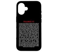 Carcasa para iPhone 16 Psalms 91 Bible Verse Protection Safety Blessing Greek