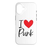 Carcasa para iPhone 16 Punk Rock Me Encanta Punk Punker Rocker Años 80 90 Plaid Street Oi