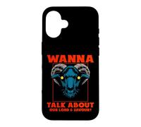 Carcasa para iPhone 16 ¿Quieres Hablar de Nuestro Señor? Satanic Goat Baphomet