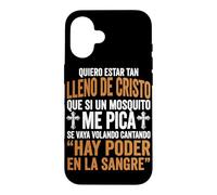 Carcasa para iPhone 16 Quiero Estar Tan Lleno De Cristo Humor Cristiano Español