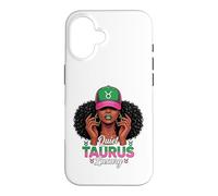 Carcasa para iPhone 16 Quiet Luxury Taurus Afro Women Pink Green Cap Black Girl