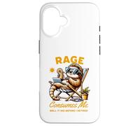 Carcasa para iPhone 16 Rage Consumes Me Well It Did Before I Retired Chilling Sloth