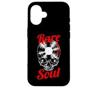 Carcasa para iPhone 16 Rare Soul Music Vintage Old School DJ Tocadiscos Vinilo Calavera