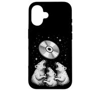Carcasa para iPhone 16 Rats Howling At CD Moon