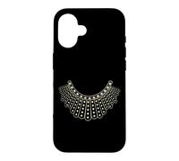 Carcasa para iPhone 16 RBG Ruth Bader Ginsburg Dissent Collar patrón