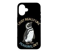 Carcasa para iPhone 16 Realmente me Gustan los pingüinos Ok Animal Pingüino de Magallanes