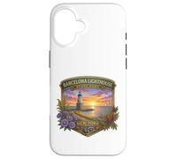 Carcasa para iPhone 16 Recuerdo de la Novedad del Parque estatal del Faro de Barcelona de Nueva York