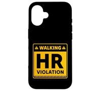 Carcasa para iPhone 16 Recursos Humanos Divertidos Caminando diseño de violación de recursos Humanos