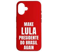 Carcasa para iPhone 16 Red Make Lula Presidente do Brasil Again President Brazil