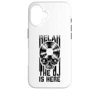 Carcasa para iPhone 16 Relax The DJ Is Here, Amante de los Discos de Vinilo Gothic Skull LP