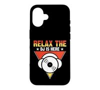 Carcasa para iPhone 16 Relax The DJ Is Here Retro Vinyl DJ