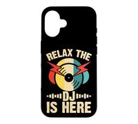 Carcasa para iPhone 16 Relax The DJ Is Here Retro Vinyl DJ