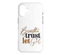Carcasa para iPhone 16 Respira Confianza Deja Que Dios Fe Cristiana