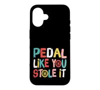 Carcasa para iPhone 16 Retro Bicycle Bike Cycling Pedal Like You Stole It Cyclist