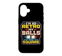 Carcasa para iPhone 16 Retro Gamer Pixel Arcade 8 bit Gaming Humor