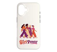 Carcasa para iPhone 16 Retro Groovy Girl Power Feminista Hermandades de Mujeres