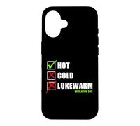 Carcasa para iPhone 16 Revelation 3:15 Hot Cold Lukewarm - Faith Gospel Evangelism