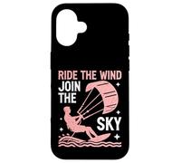 Carcasa para iPhone 16 Ride The Wind Únete al Sky Kite Surfing