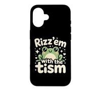Carcasa para iPhone 16 Rizz Em' with The Tism Awesome Autism Aware Charming Teas