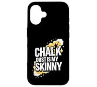 Carcasa para iPhone 16 Rock Climbing Bouldering Chalk Dust Is My Skinny