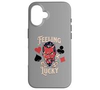 Carcasa para iPhone 16 Rockabilly Feeling Lucky Devil Dice 50 Retro Vintage Casino