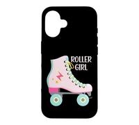Carcasa para iPhone 16 Roller Girl Skater Patinaje Retro Vintage Mujer 70s 80s 90s