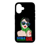 Carcasa para iPhone 16 Roma Traveller Girl - Romani Flag Proud Womens