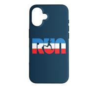 Carcasa para iPhone 16 Run Vintage Red White & Blue Retro Runner Graphic