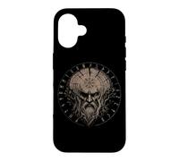Carcasa para iPhone 16 Runas de Walhalla Odin Vegvisir Mitología nórdica Vikingo