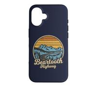 Carcasa para iPhone 16 Ruta panorámica Nacional 212 Retro de la autopista Beartooth