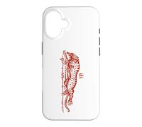 Carcasa para iPhone 16 Sak Yant Suea Krajone Tigre Saltando Tatuaje Tailandia