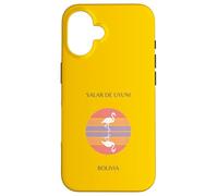 Carcasa para iPhone 16 Salar de Uyuni Bolivia Flamingo Atardecer