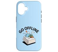 Carcasa para iPhone 16 Salir Offline Camping Senderismo