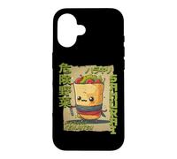 Carcasa para iPhone 16 Samurai Japonés Burrito Guerrero Ukiyo Samurai Mexicano