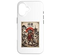 Carcasa para iPhone 16 Samurai Raccoon Japanese Vintage Funny Gifts Graphic Art