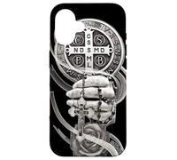 Carcasa para iPhone 16 San Benito, Medalla de San Benito