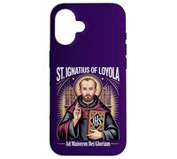 Carcasa para iPhone 16 San Ignacio Loyola Ad Maiorem Dei Gloriam Jesuita católico