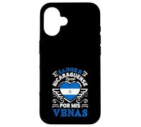 Carcasa para iPhone 16 Sangre Nicaraguense Corre por Mis Venas Orgullo Nicaragüense