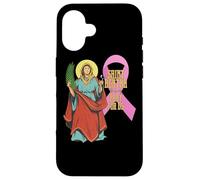 Carcasa para iPhone 16 Santa Agatha Cáncer de Mama Cinta Patrona Santa Enfermeras Católica