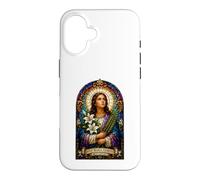 Carcasa para iPhone 16 Santa María Goretti Reza por Nosotros Icono Católico Arte Fe