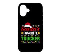 Carcasa para iPhone 16 Santa's Favorite Trucker Funny Christmas Trucker Xmas