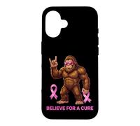 Carcasa para iPhone 16 Sasquatch Believe for a Cure Fun Concientización sobre el cáncer de Mama