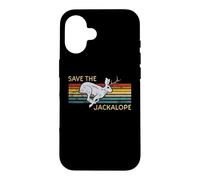 Carcasa para iPhone 16 Save The Jackalope - Vintage Rabbit - Camping Cryptozoology